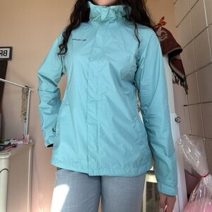 Columbia Women's Aqua Windbreaker Jacket